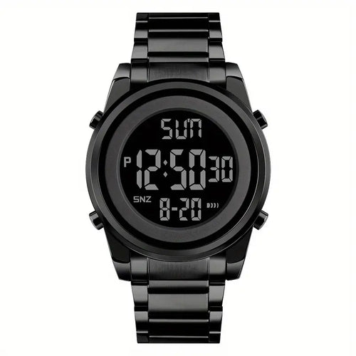 SKMEI Men's Digital Stainless Steel Watch – Sleek and Functional Design